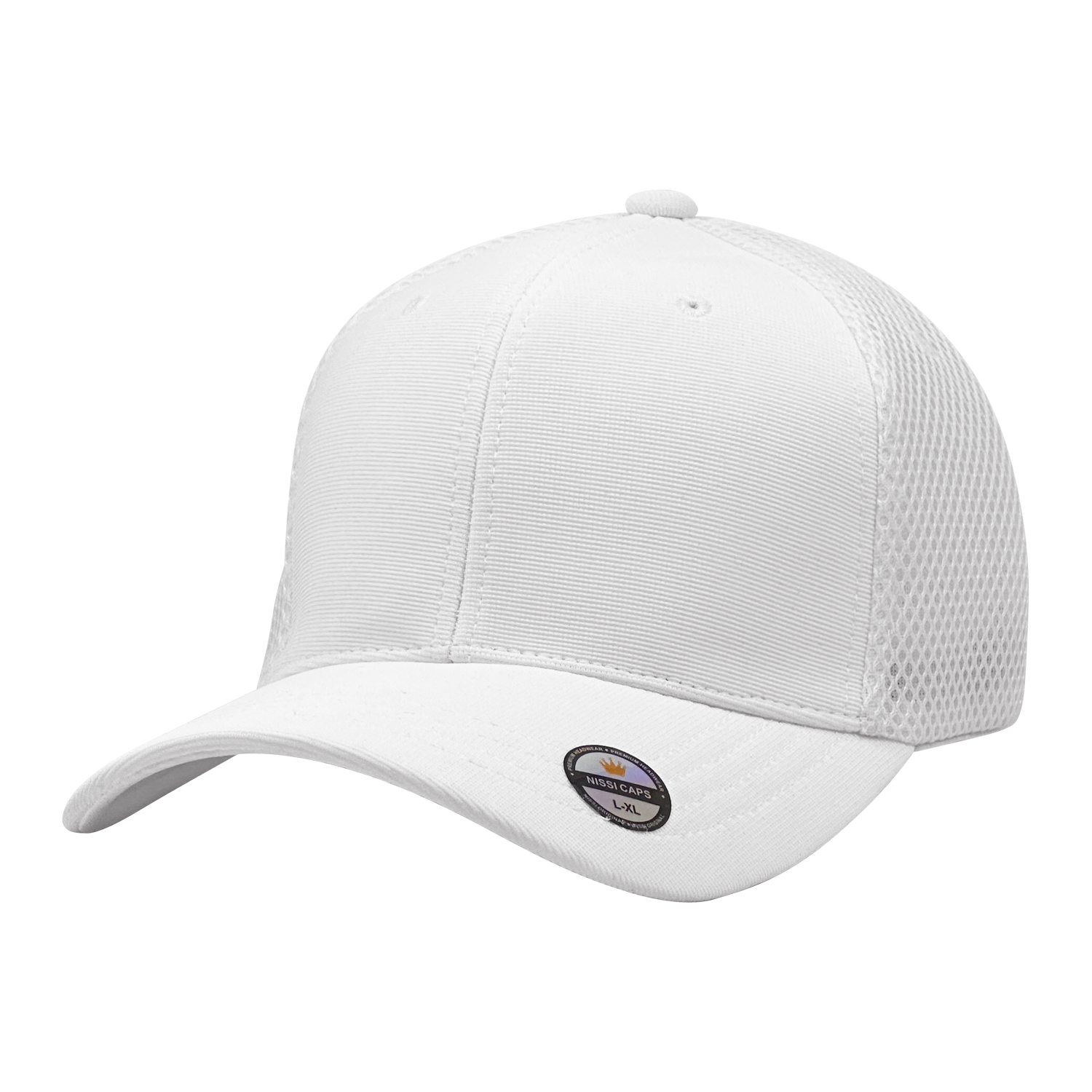 L2K 9002 Hybrid Stretch-Fitted Trucker Cap with Air Mesh (2 Pack)