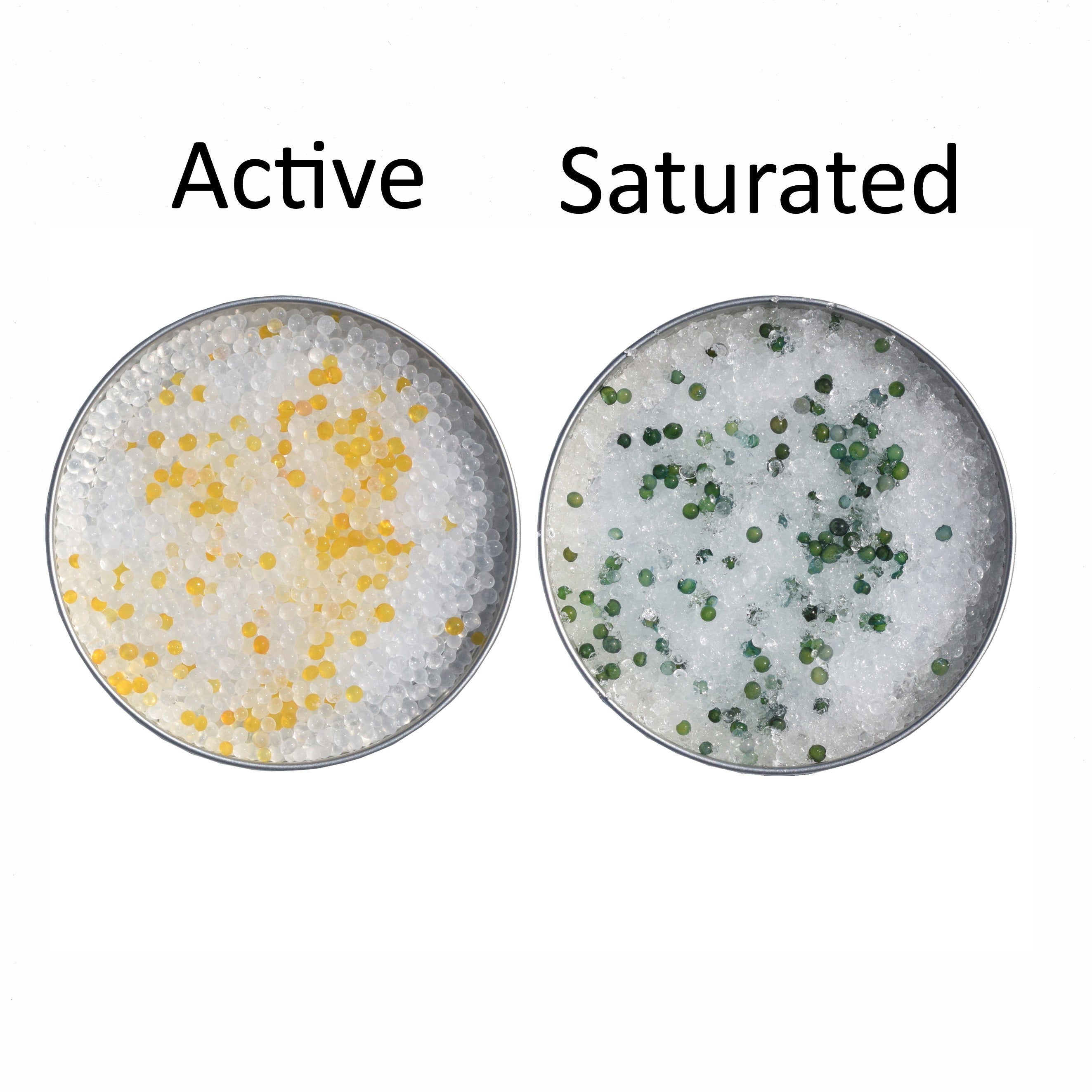 1 Gallon(7-7.5 LBS) "Dry & Dry" Premium Orange & White Mixed Indicating Silica Gel Desiccant Beads(Industry Standard 3-5 mm) - Rechargeable