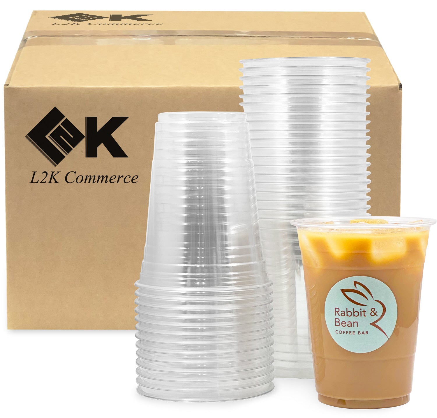 16 oz Plastic Clear Cups ( Cup only ) - 1,000 ct