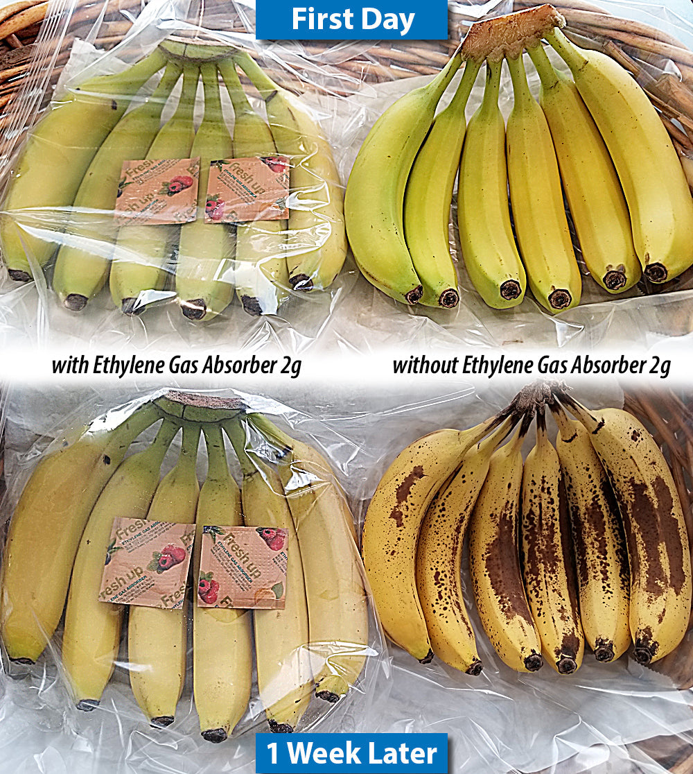Fresh & Fresh 2 Gram (100 Pack) Premium Ethylene Gas Absorber ??Easy to and Ready to use packets ??Extends Freshness of Fruits, Vegetables, and Flowers