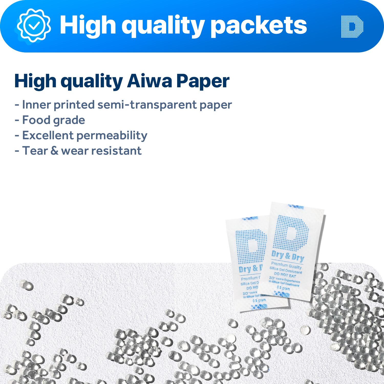 0.5(Half) Gram Aiwa Paper Packets