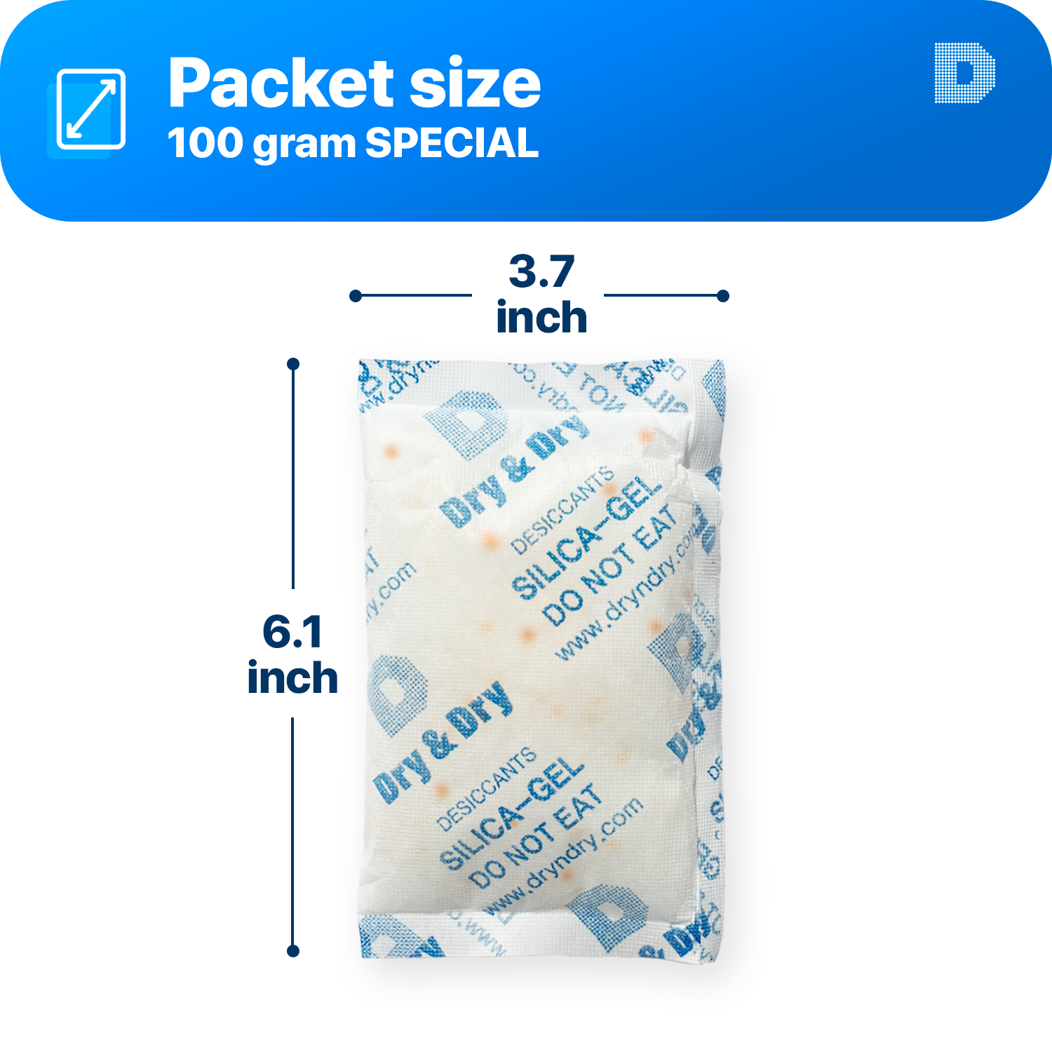 100 Gram SPECIAL Orange Indicating Packets