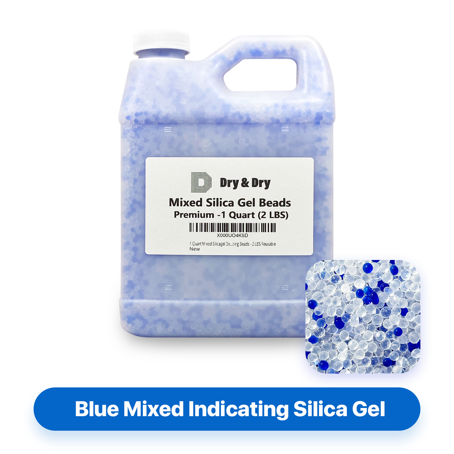 10 LBS Dry & Dry Premium White Silica Gel Beads (Industry