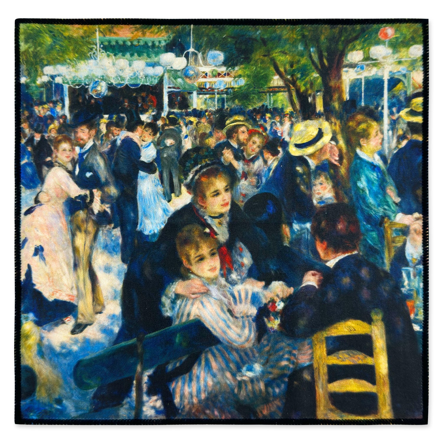 [6 Pack] Pierre-Auguste Renoir "Dance at Le Moulin de la Galette" - Art Collection - Ultra Premium Quality Microfiber Cleaning Cloths