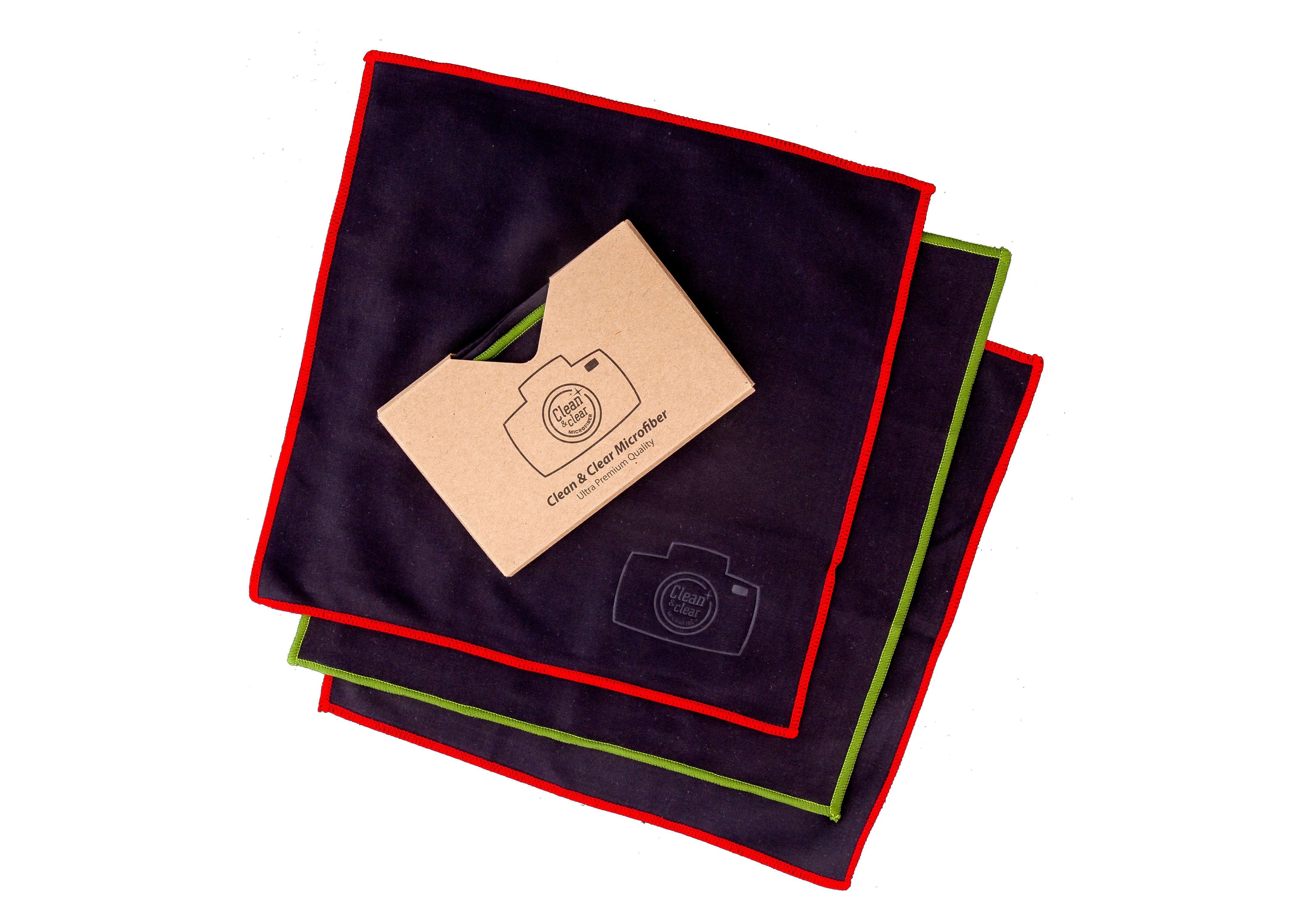 Clean & Clear Microfiber Ultra Premium Quality Lens Cleaning Cloths - Microfiber Cleaning Cloth Camera Lens, Glasses, Screens, Phone.