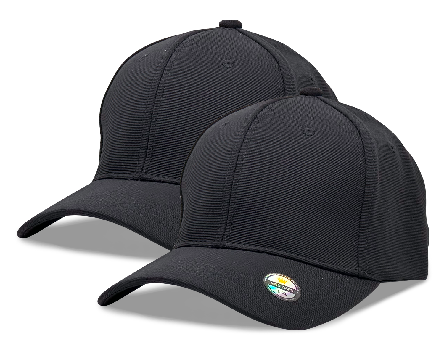 L2K 9001 Hybrid Stretch-Fitted Trucker Cap (2 Pack)