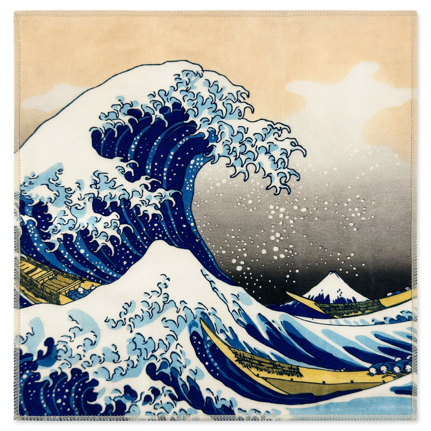 [6 Pack] Hokusai "The Great Wave off Kanagawa" - Art Collection - Ultra Premium Quality Microfiber Cleaning Cloths
