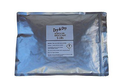 5 LBS Indicating "Dry&Dry" Silica Gel Beads Mixed Blue for Air Dryer - Bulk Resuable Color Changing