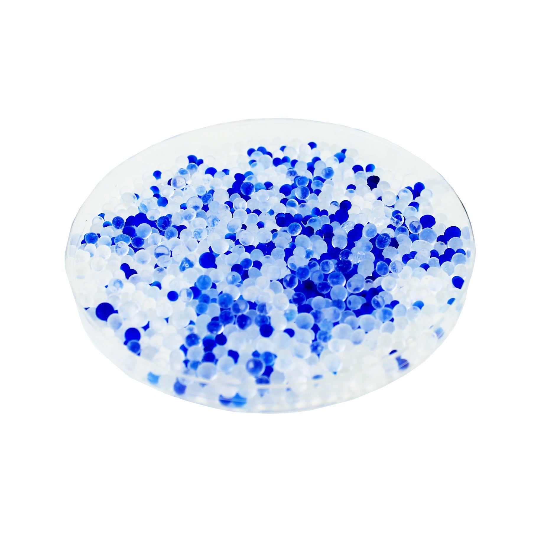 1 Quart(2 LBS) Premium White & Blue Mixed Silica Gel Beads - Rechargeable Color Changing Air Drying