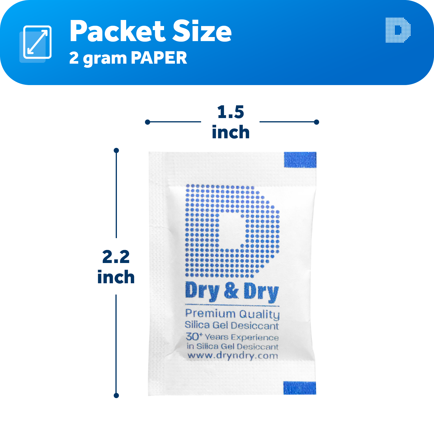 2 Gram [7,000 Packets] Premium Silica Gel Desiccant Packets - Rechargeable Paper(FDA Compliant)