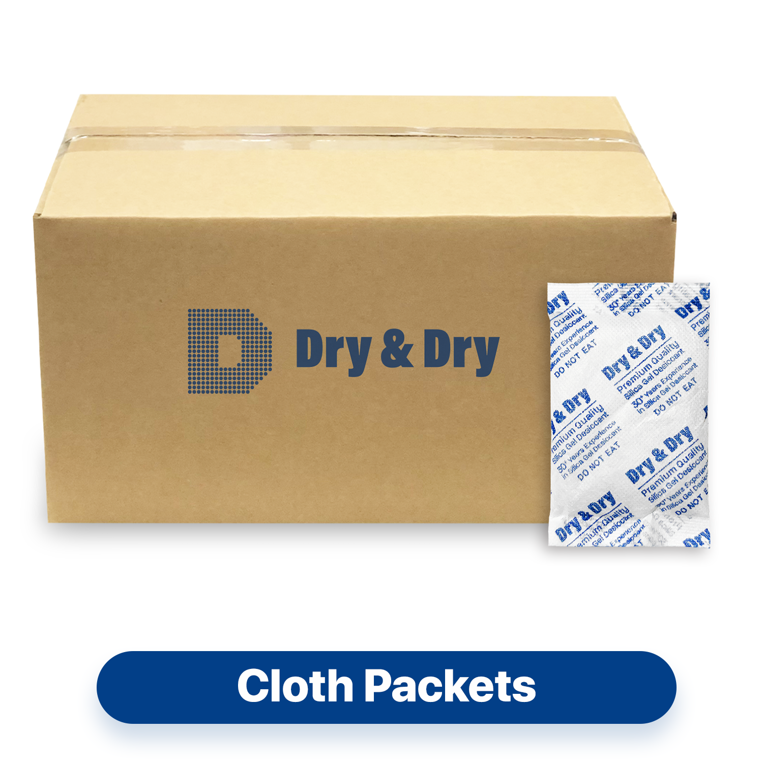 30 gram [600 Packets] "Dry & Dry" Premium Silica Gel Desiccant Packets - Rechargeable Fabric
